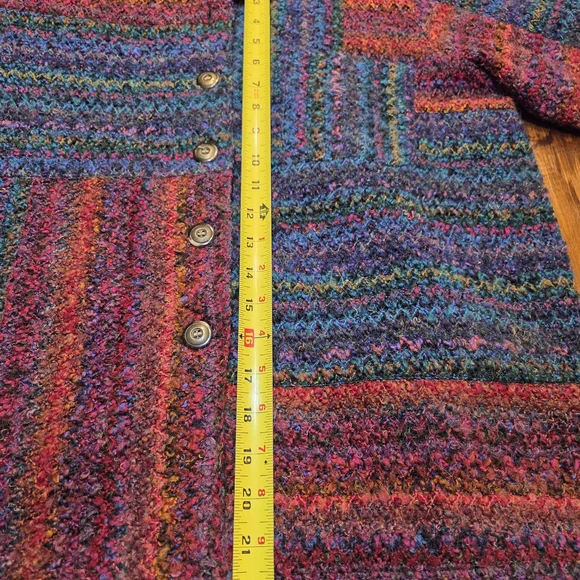 Koret City Blues vintage woven patchwork jacket sz women's Large - Picture 4 of 6